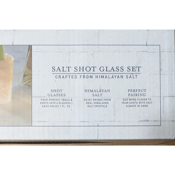 Studio Mercantile Himalayan Salt Shot Glasses, Set of 4, Crafted from Himalayan - Picture 6 of 6